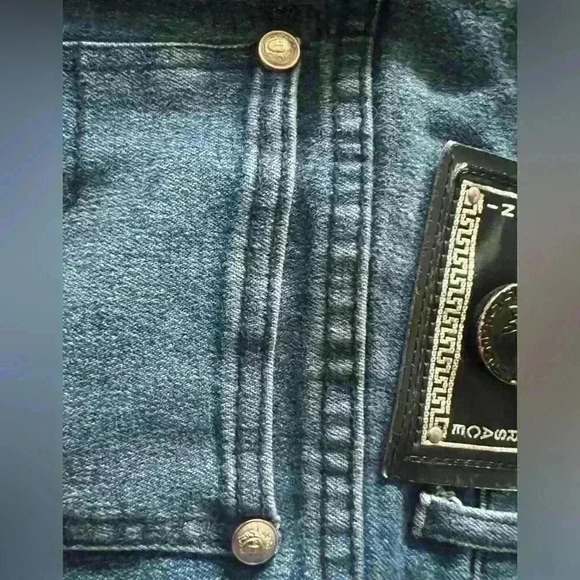 Versace Sz 4 Vintage 80's pantalone Rare Whiskered Jeans Avant Garde Designer - Picture 14 of 16